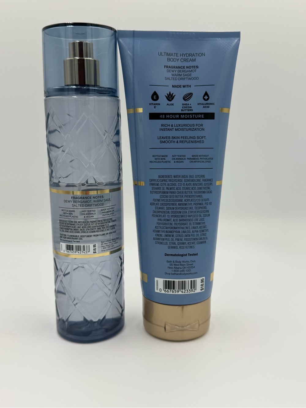 Bath & Body Works Salted Shorelines Body Cream & Fragrance Mist - NIP - Picture 2 of 3